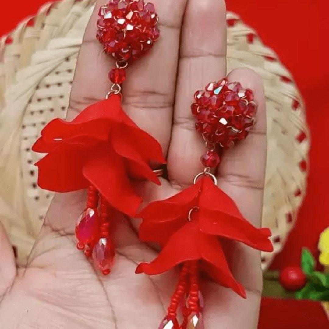 Shimmering Chunky Earrings - Image 3