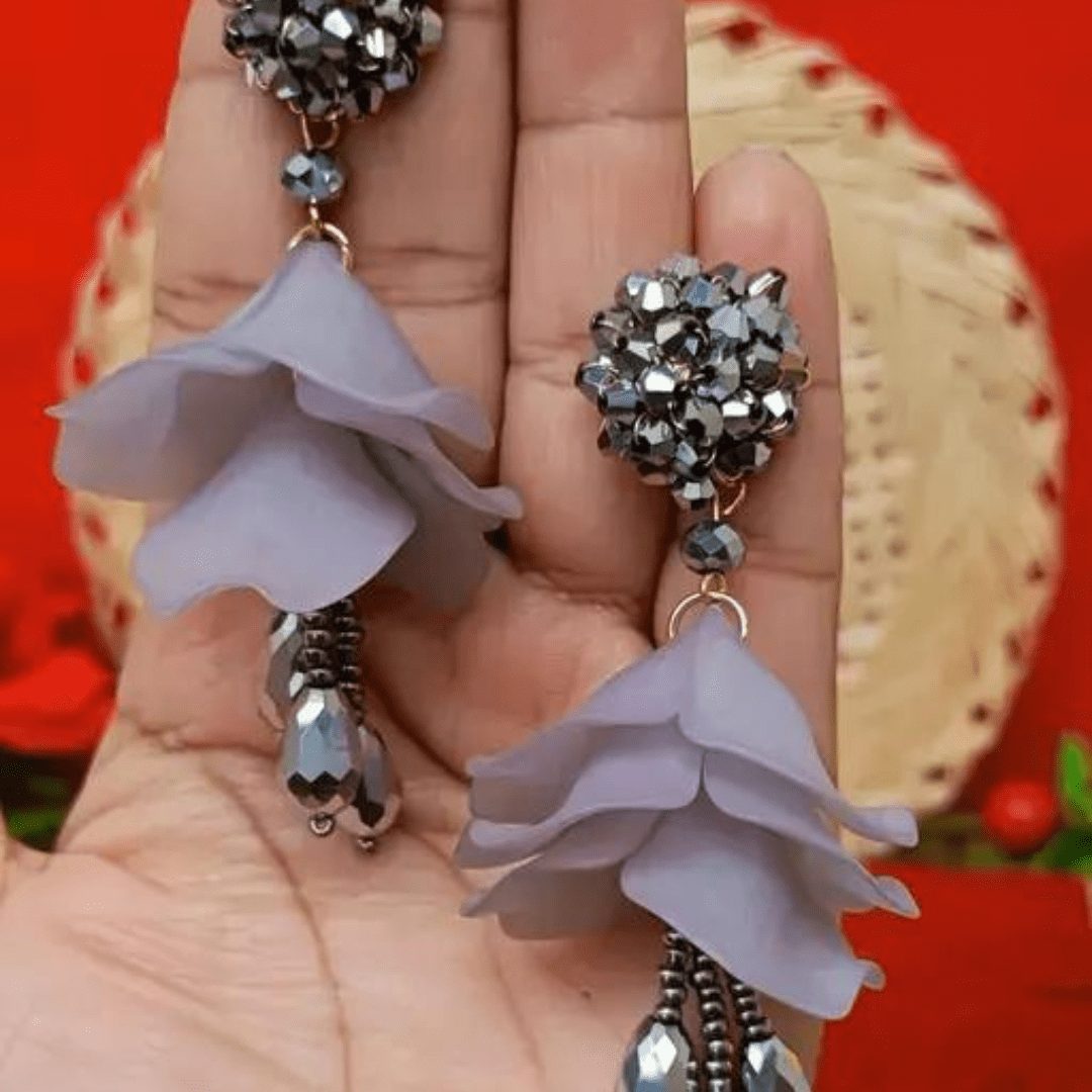 Shimmering Chunky Earrings - Image 5