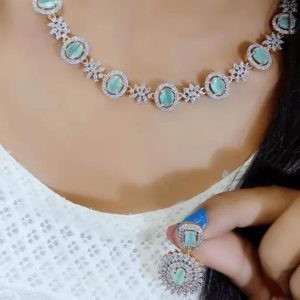 American Diamond Jewellery Set