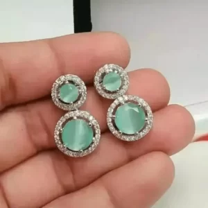 american diamond earrings