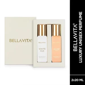 KHARIDLE Bellavita  GLAM Women and White Oud Unisex Perfume Combo 20 ML Each