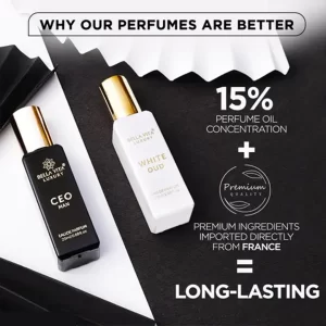 KHARIDLE Bellavita CEO Man 20 ml + White Oud Unisex 20 ml Perfume Gift Combo Pack for Men and Women
