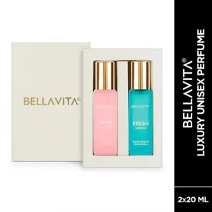 KHARIDLE Bellavita ROSE Women & FRESH Unisex Perfume Combo 20 ML Each