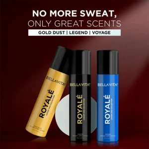 KHARIDLE Bella Vita Unisex Deo (Gold Dust + Voyage + Legend)