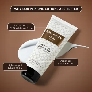KHARIDLE Bellavita Oud White Perfume Body Lotion