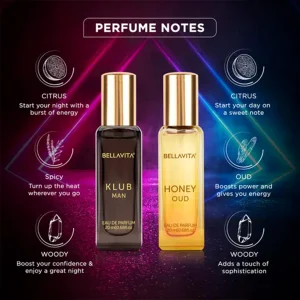 Bella Vita KLUB + Honey Oud Perfume Combo (2 x 20ml)