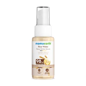 Mamaearth Rice Water Dewy Active Serum With Rice Water & 10% Niacinamide For Glass Skin - 50 ml