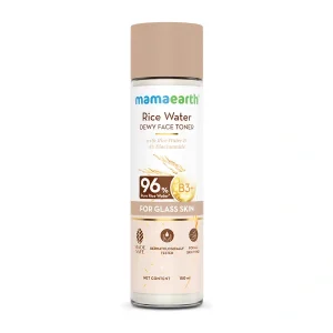 Mamaearth Rice Water Dewy Face Toner with 96% Pure Rice Water Extract & 4% Niacinamide for Glass Skin - 150 ml