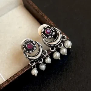 Celestial Bloom Oxidised Jewellery Set
