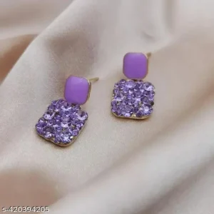 Lavender Sparkle Stud Earrings