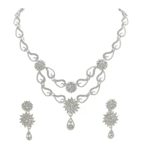 Silver Sonata American Diamond Set