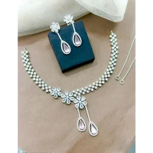 Floral Shine American Diamond Set