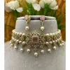 Soft Pink Pearl Choker Set
