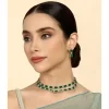Elegant Emerald Choker Set