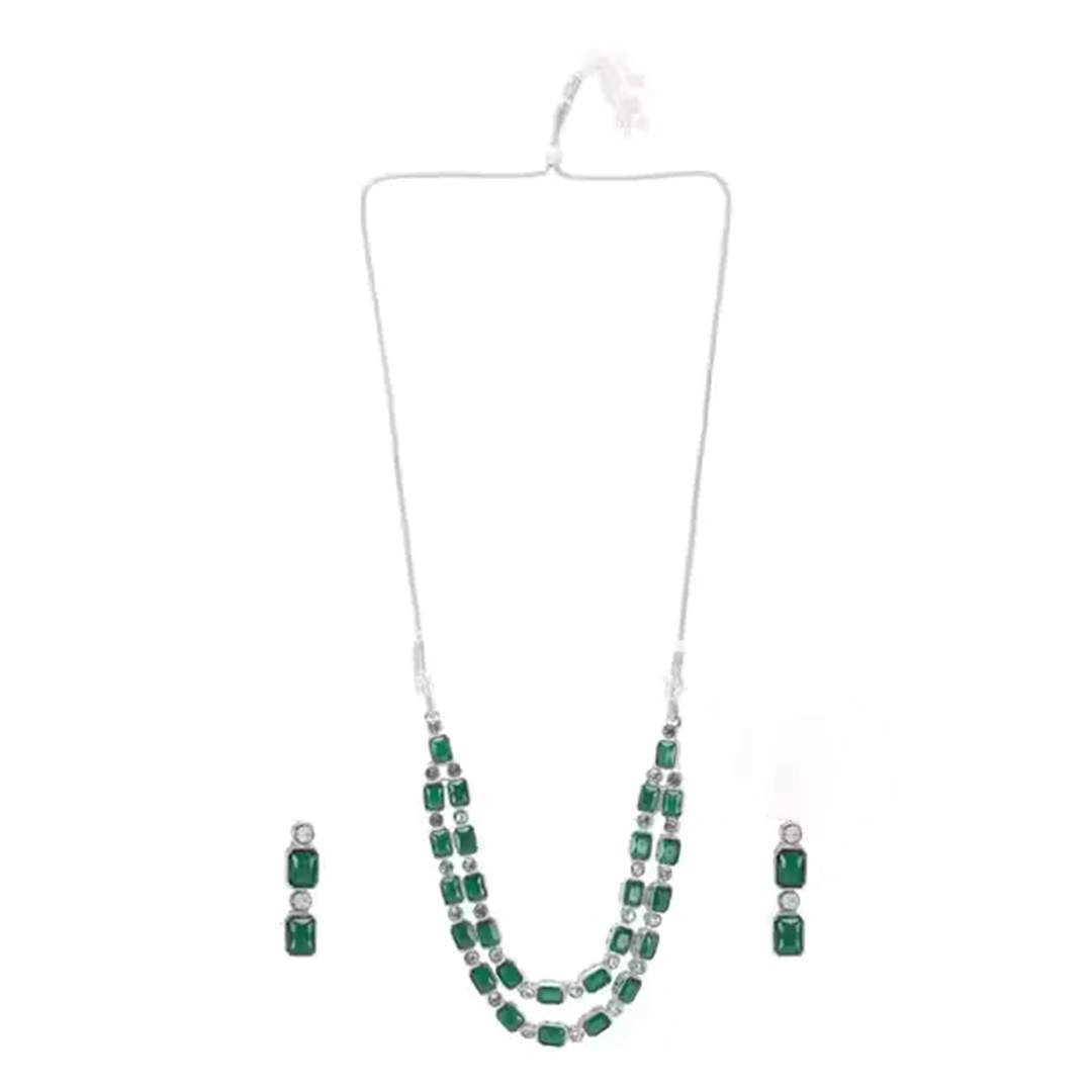 Elegant Emerald Choker Set - Image 3