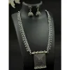 Antique Square Design Oxidised Jewellery Set