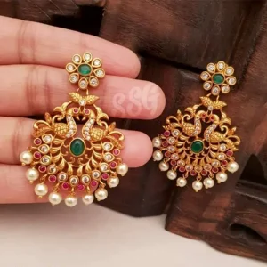 Royal Peacock Antique Earrings