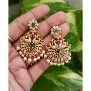 Royal Peacock Antique Earrings